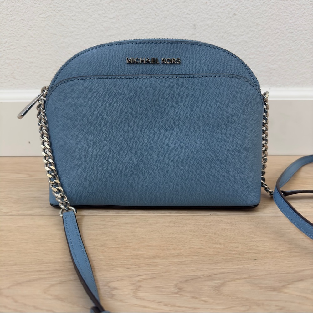 Michael Kors Blue Emmy Crossbody Bag